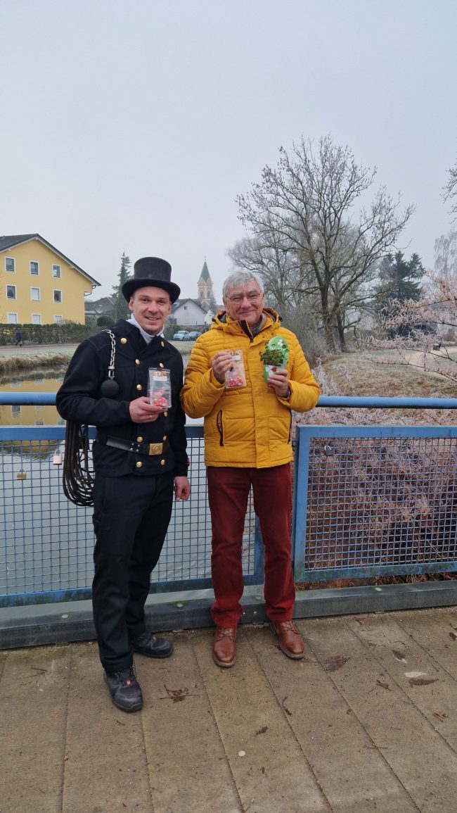 neujahr mit Kaminkehrer