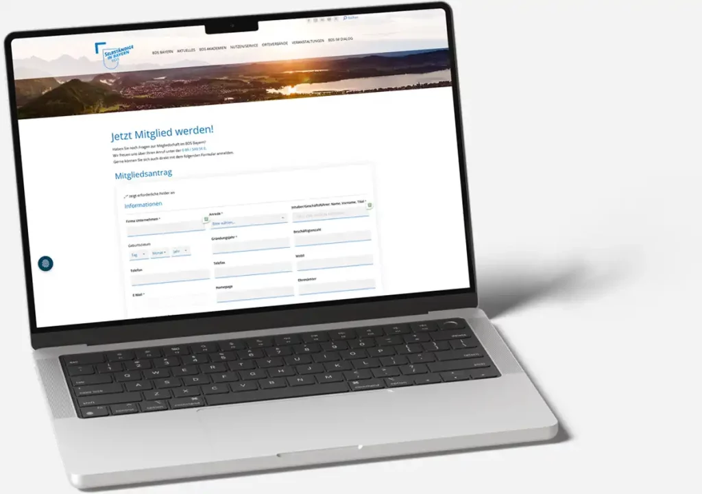 BDS Mitglied werden einfach mit online Formular